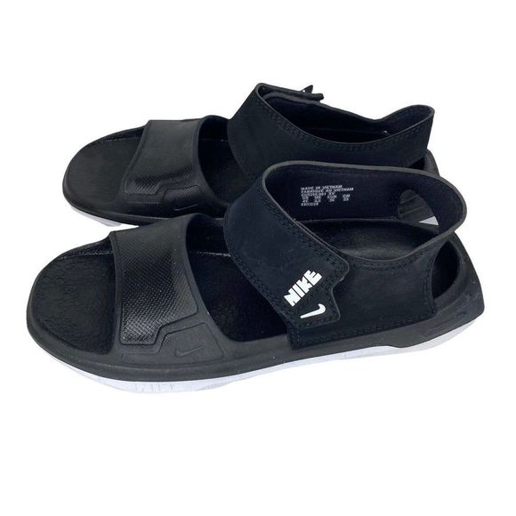 Nike Playscape Sandals Kids Size 4Y US Black Strappy Chunky Platform CU5296-001 - Picture 4 of 9